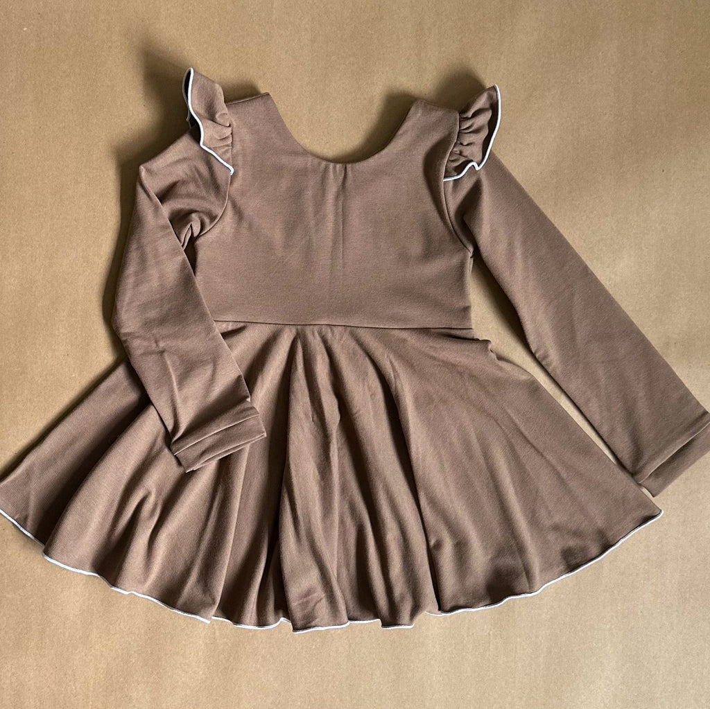Fall Solids Flutter Sleeve Peplum