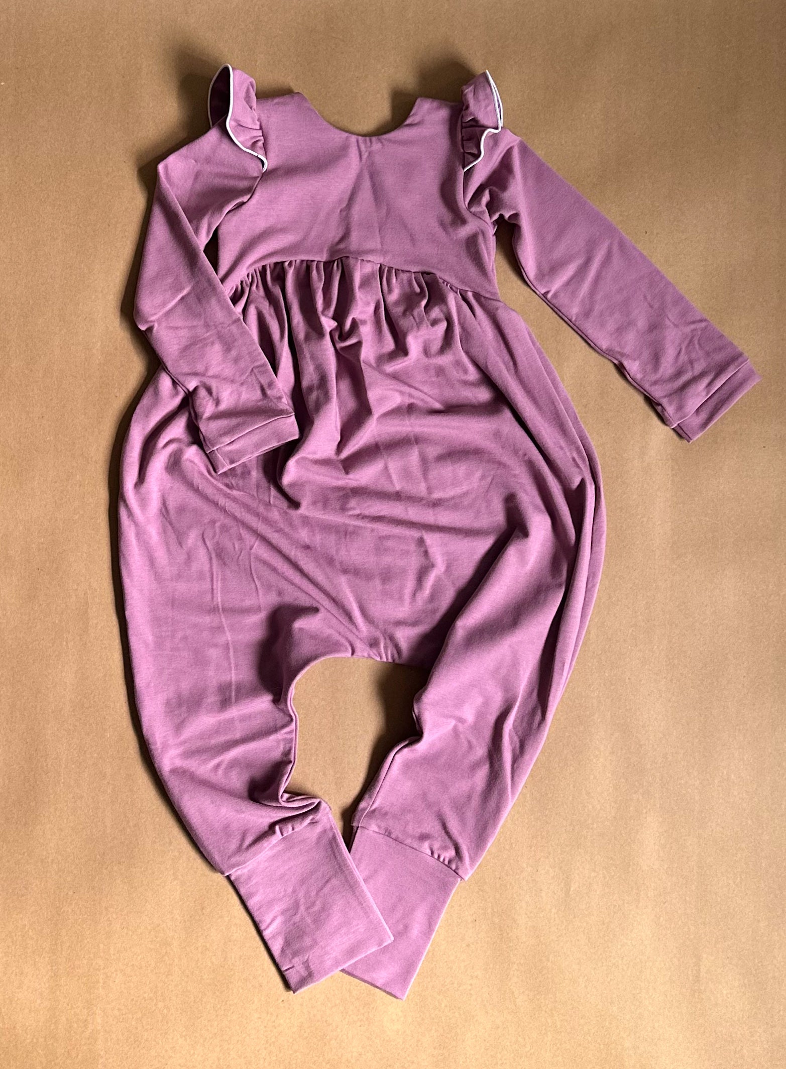 Fall Solids Flutter Romper