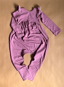 Fall Solids Flutter Romper