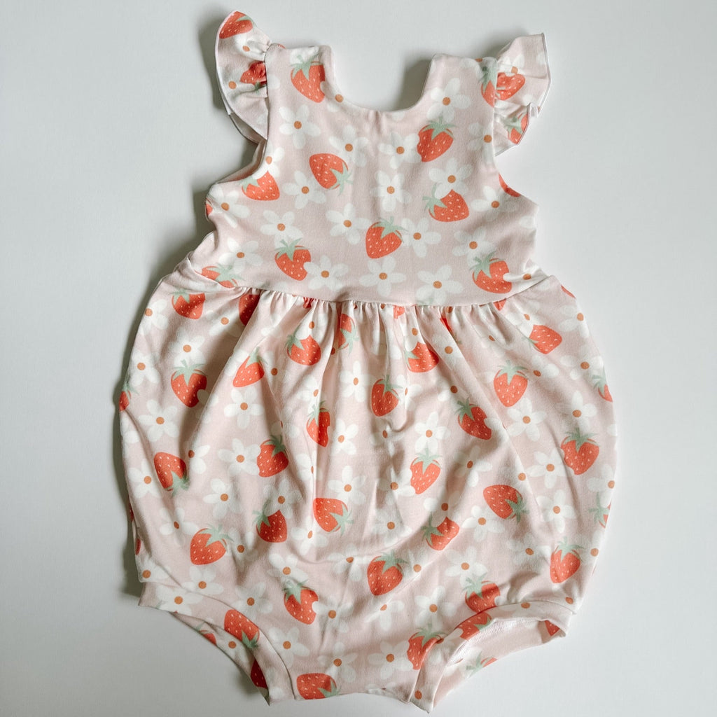 Summer Prints Flutter Sleeve Shorts Romper