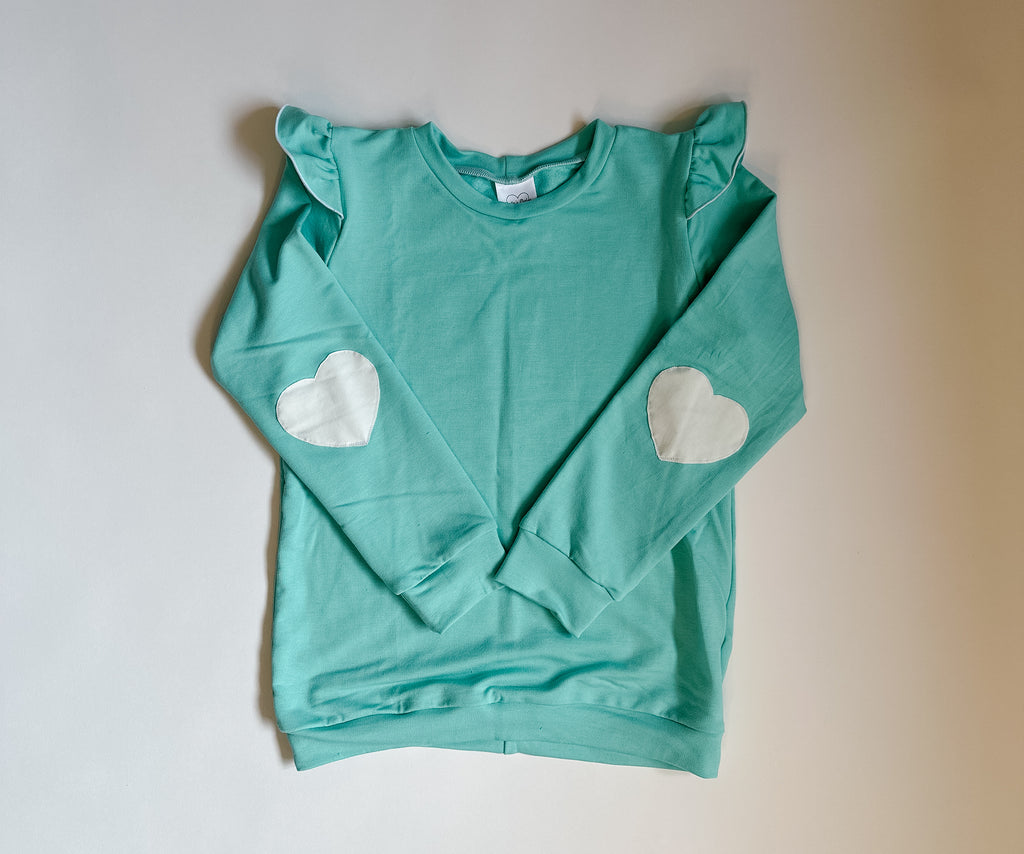 Tiffany Blue Sweetheart Crew Size 7