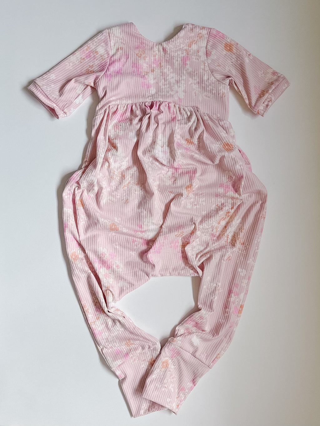Ribbed Floral Romper Size 3