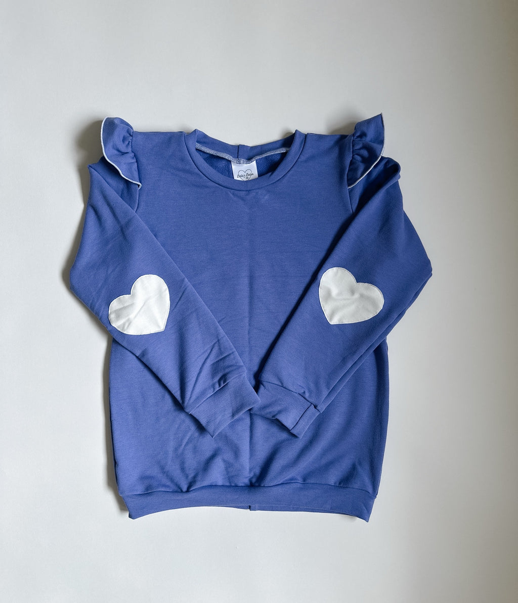 Dark Purple Sweetheart Crew