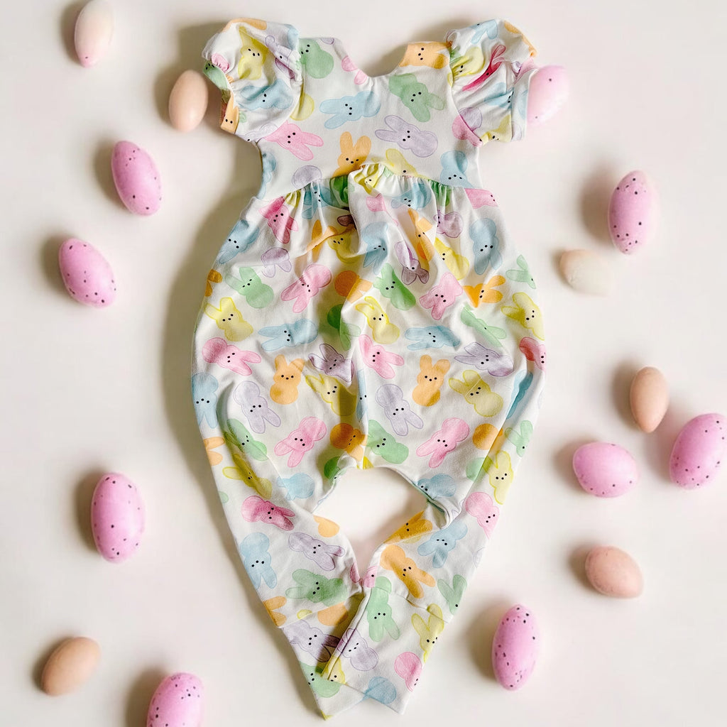 Easter Puff Sleeve Romper