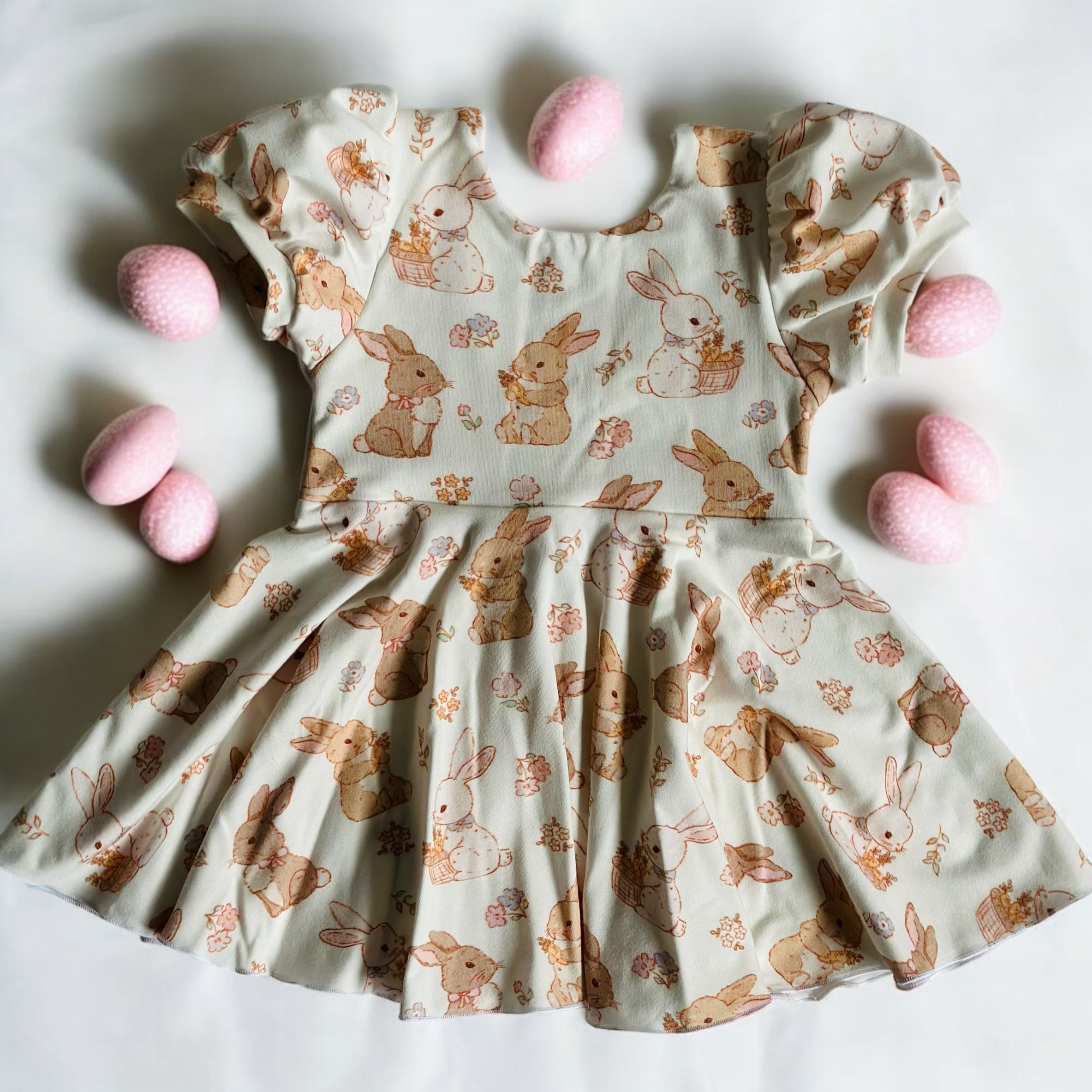 Easter Puff Sleeve Peplum