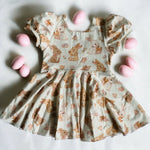 Easter Puff Sleeve Peplum