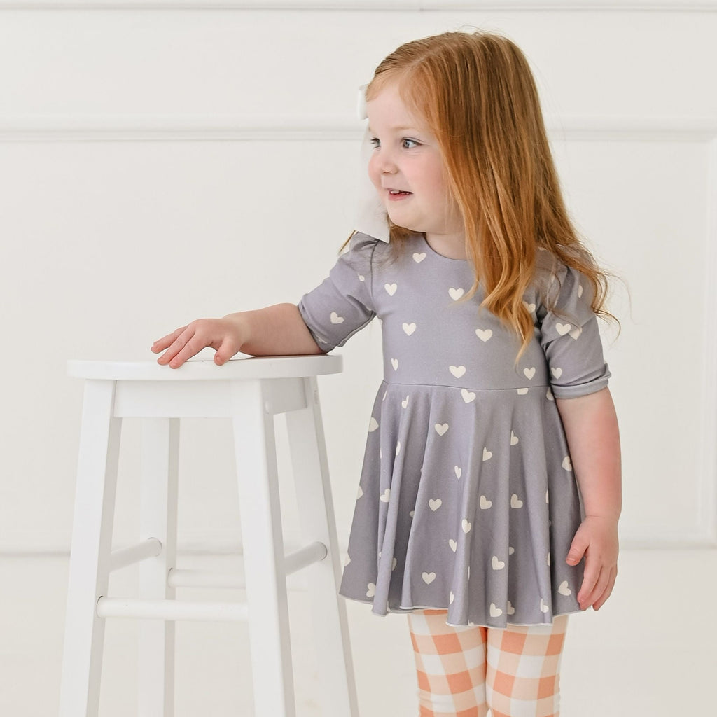 Back 2 School Puff Sleeve Peplum