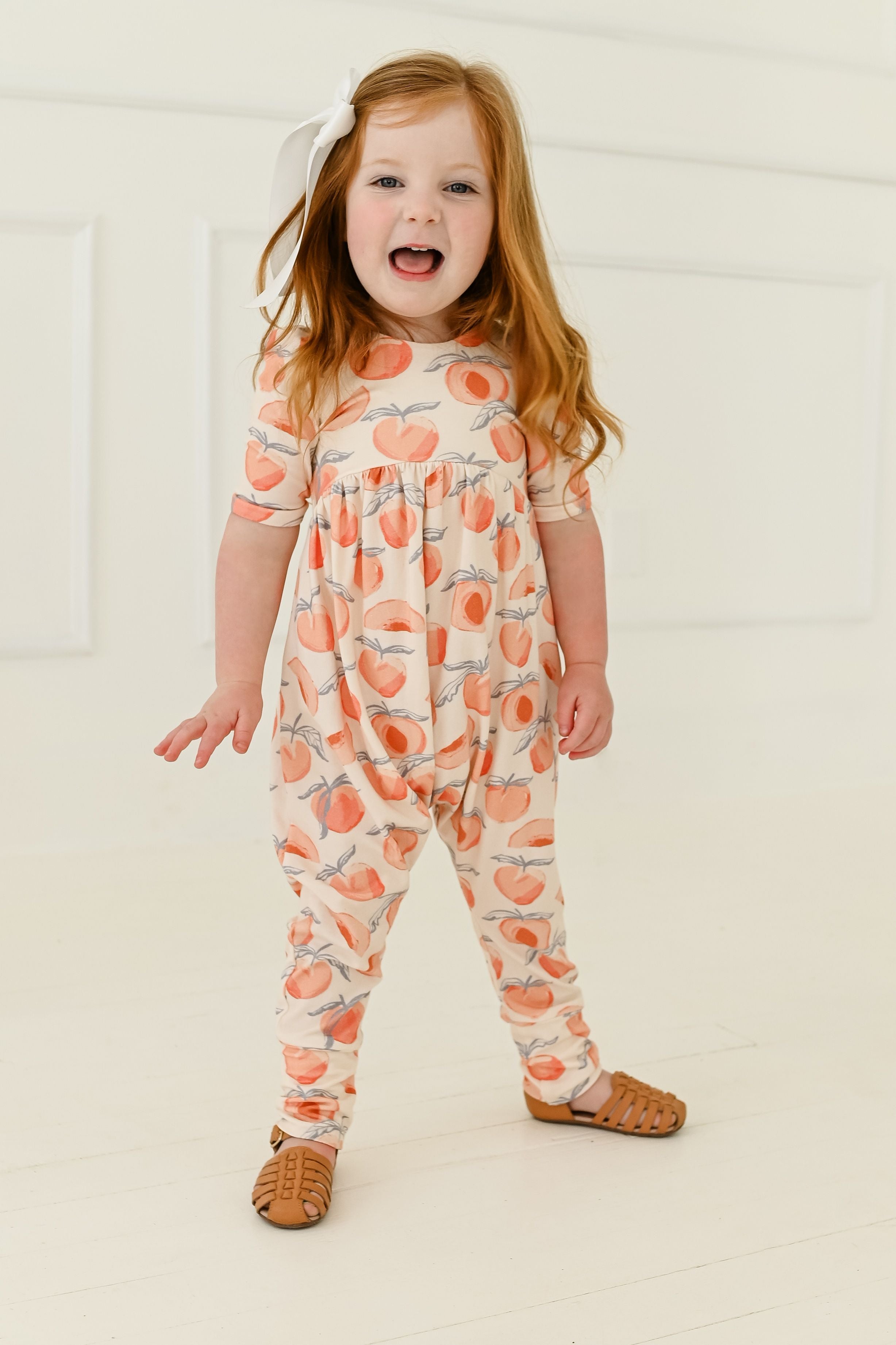 Back 2 School Puff Sleeve Romper