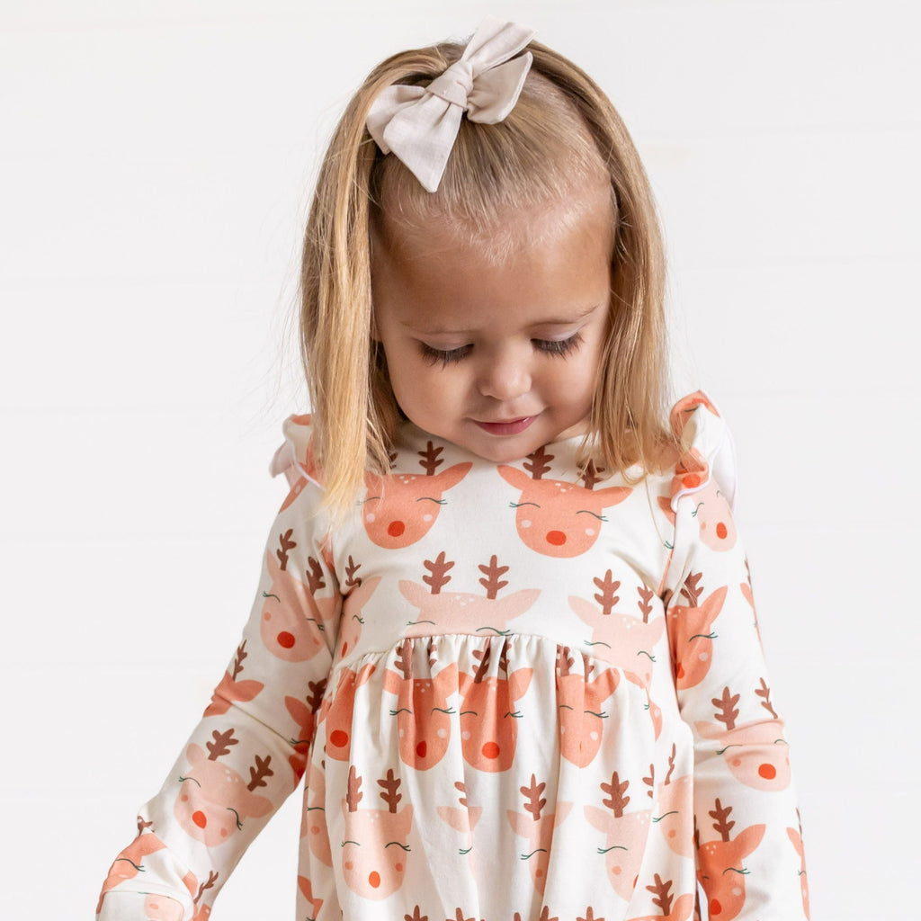 Christmas in July flutter  Sleeve Romper