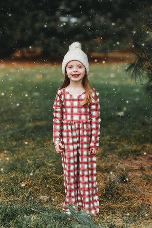 Christmas Prints Puff Sleeve Jumper