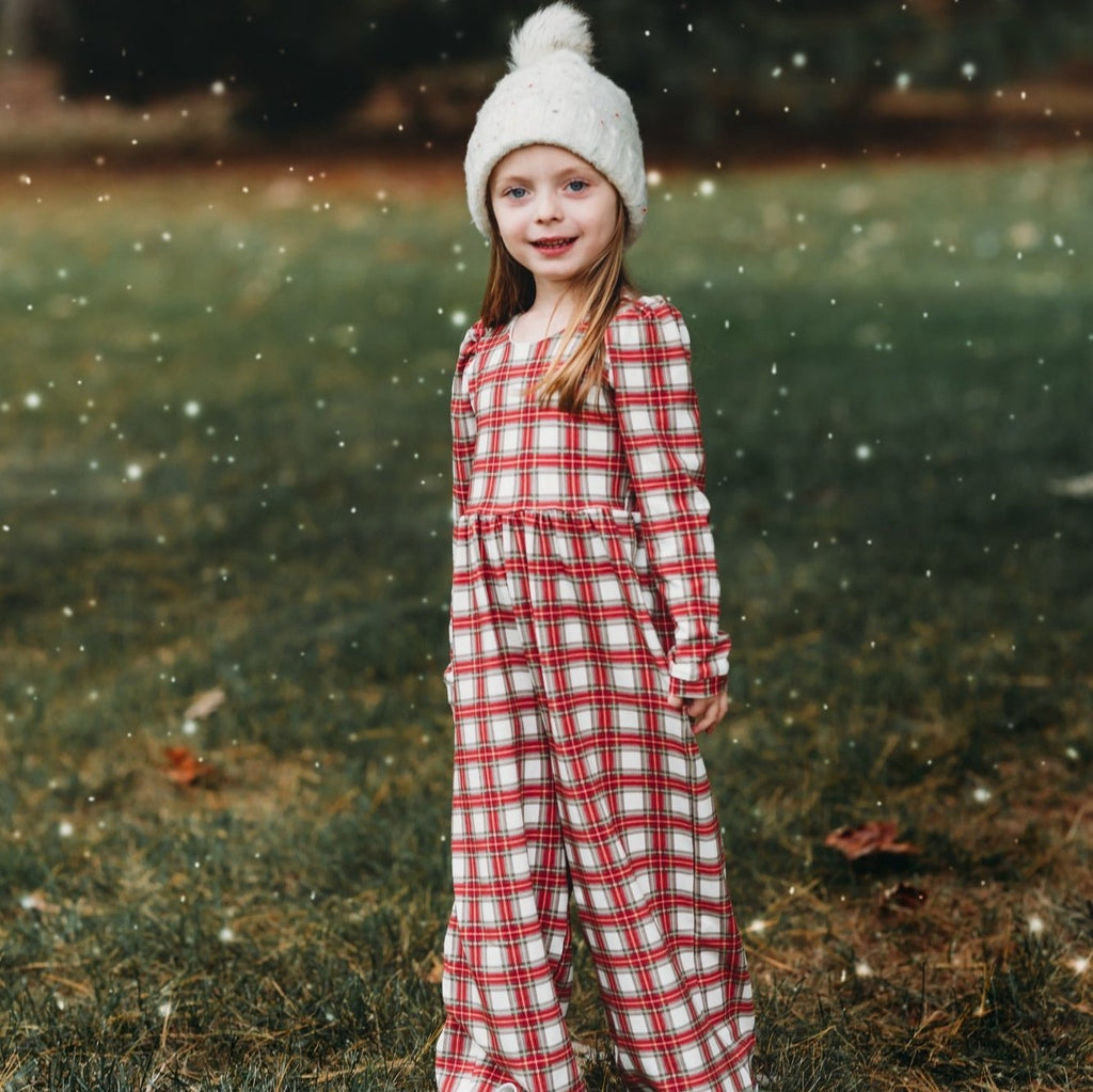 Christmas Prints Puff Sleeve Jumper