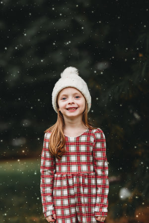 Christmas Prints Puff Sleeve Jumper