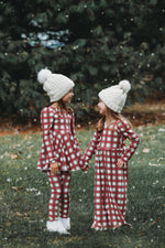 Christmas Prints Puff Sleeve Jumper
