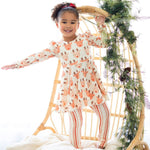 Christmas in July Flutter  Sleeve Peplum