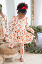 Christmas in July Flutter  Sleeve Peplum
