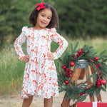 Christmas in July Flutter Sleeve Twirl Dress