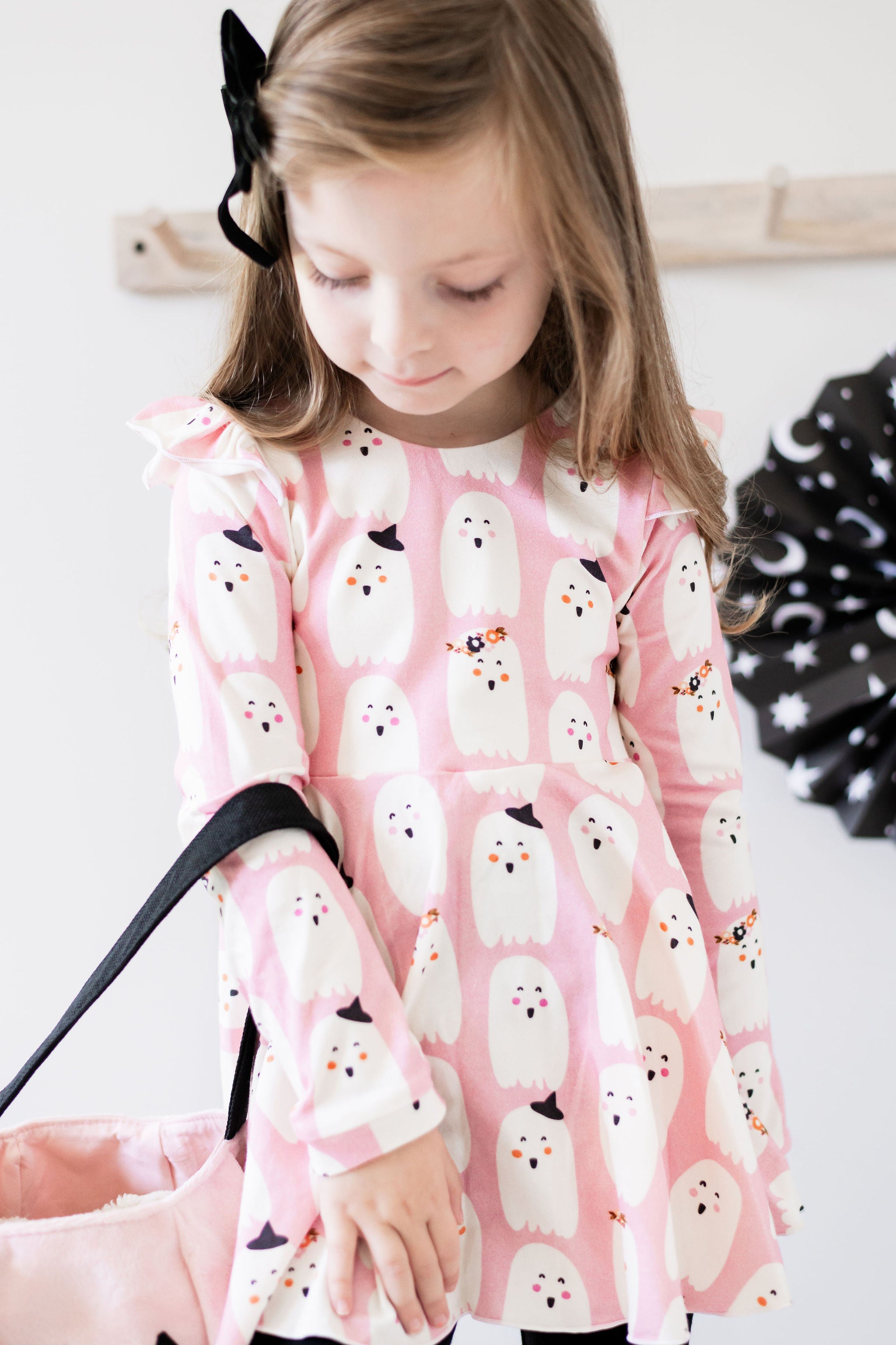 Halloween Prints Flutter Sleeve Peplum