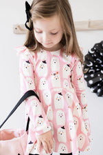 Halloween Prints Flutter Sleeve Peplum