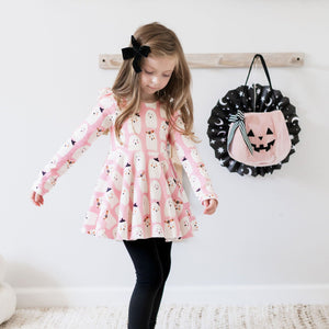 Halloween Prints Flutter Sleeve Peplum