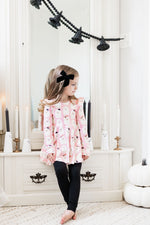 Halloween Prints Flutter Sleeve Peplum