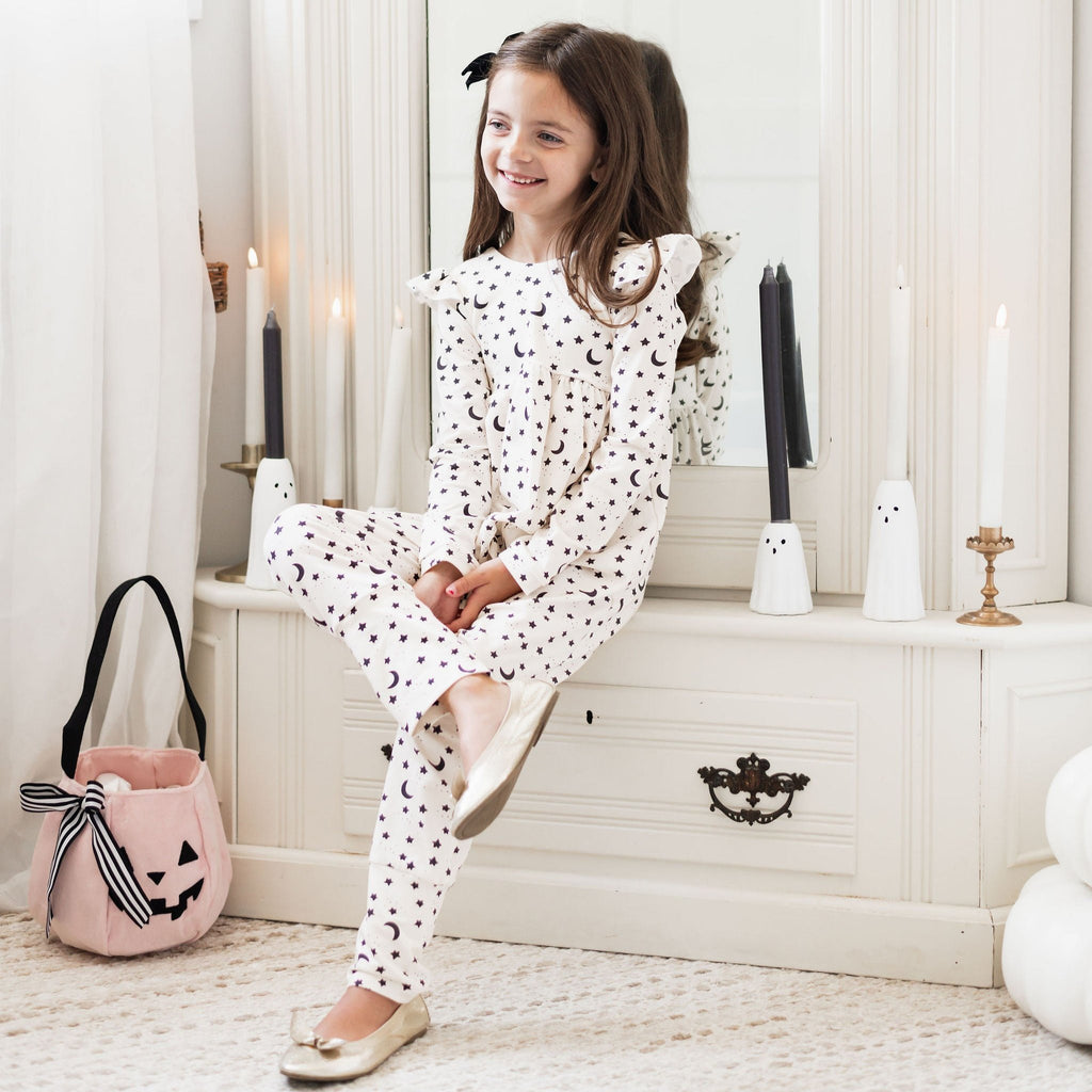 Halloween Prints Flutter Sleeve Romper
