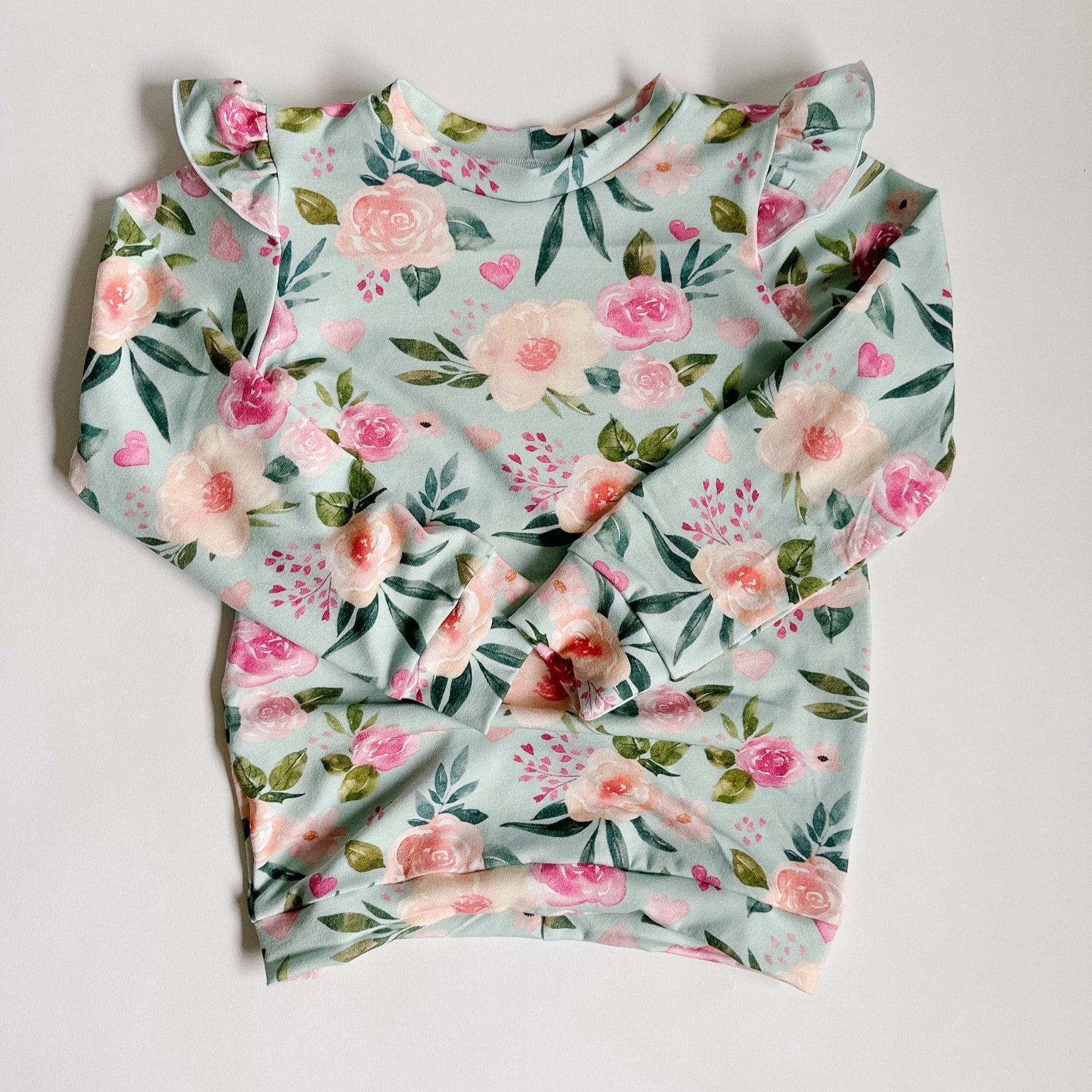 Valentine Prints Sweetheart Flutter Crew