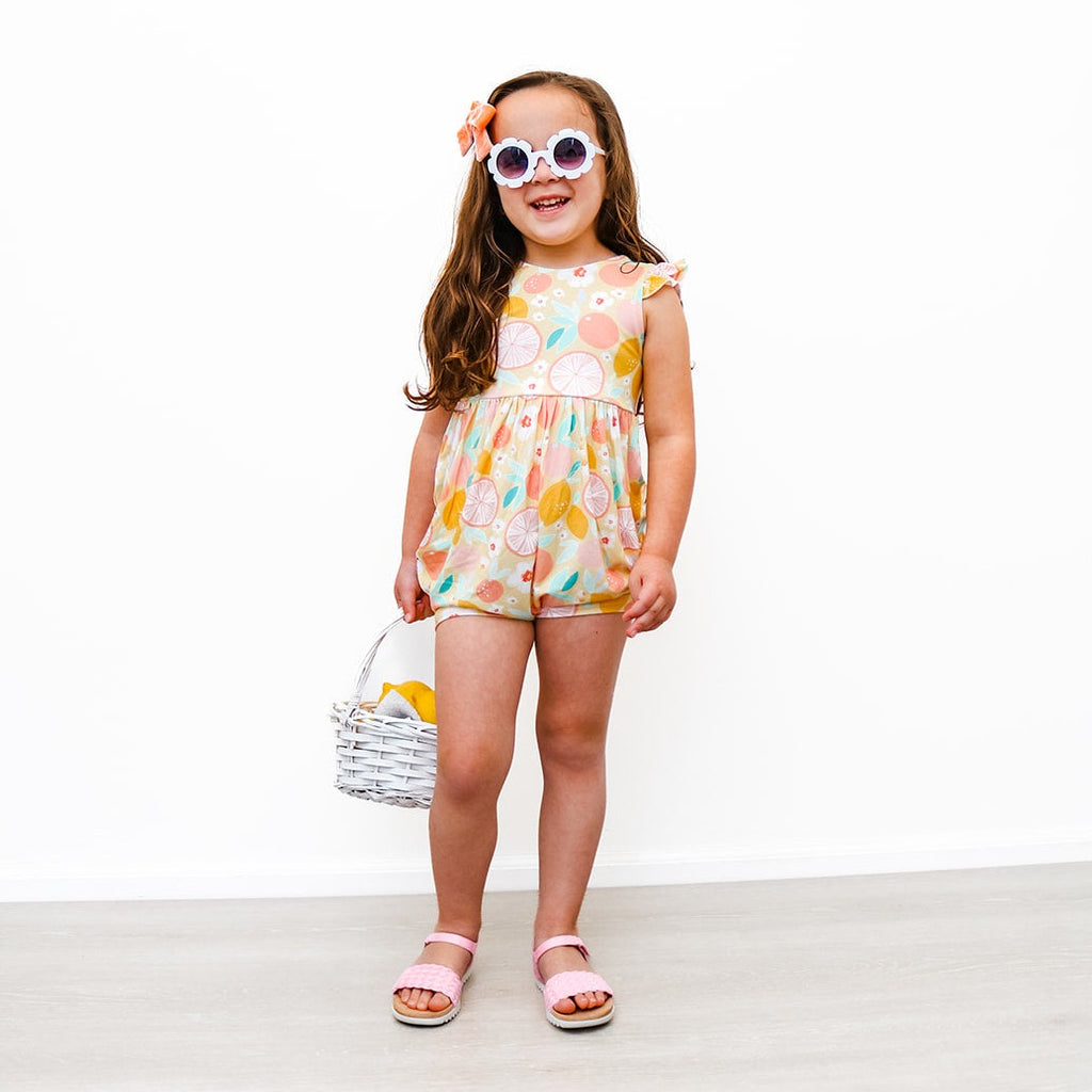 Spring Prints Flutter Shorts Romper