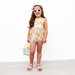 Spring Prints Flutter Shorts Romper