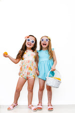 Spring Prints Flutter Shorts Romper