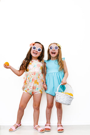 Spring Prints Flutter Shorts Romper