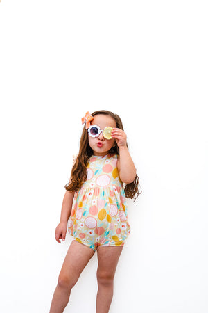 Spring Prints Flutter Shorts Romper