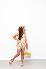 Spring Prints Flutter Shorts Romper