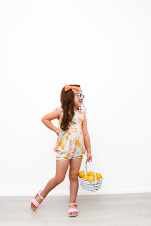 Spring Prints Flutter Shorts Romper