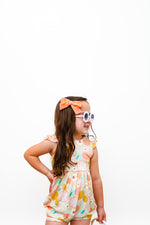 Spring Prints Flutter Shorts Romper
