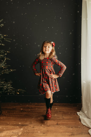 Holiday Flutter Twirl Dress