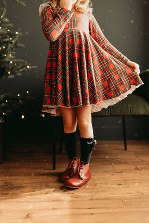 Holiday Flutter Twirl Dress