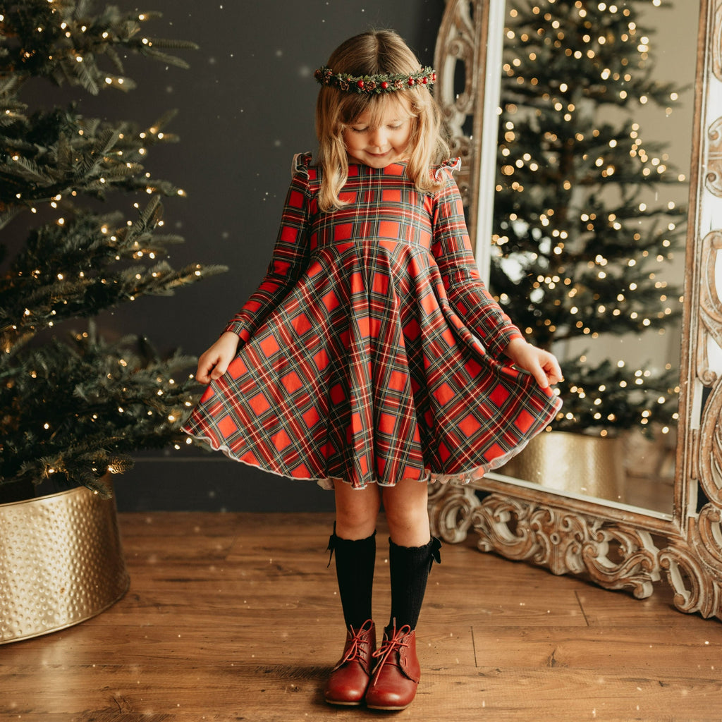 Holiday Flutter Twirl Dress