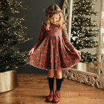 Holiday Flutter Twirl Dress