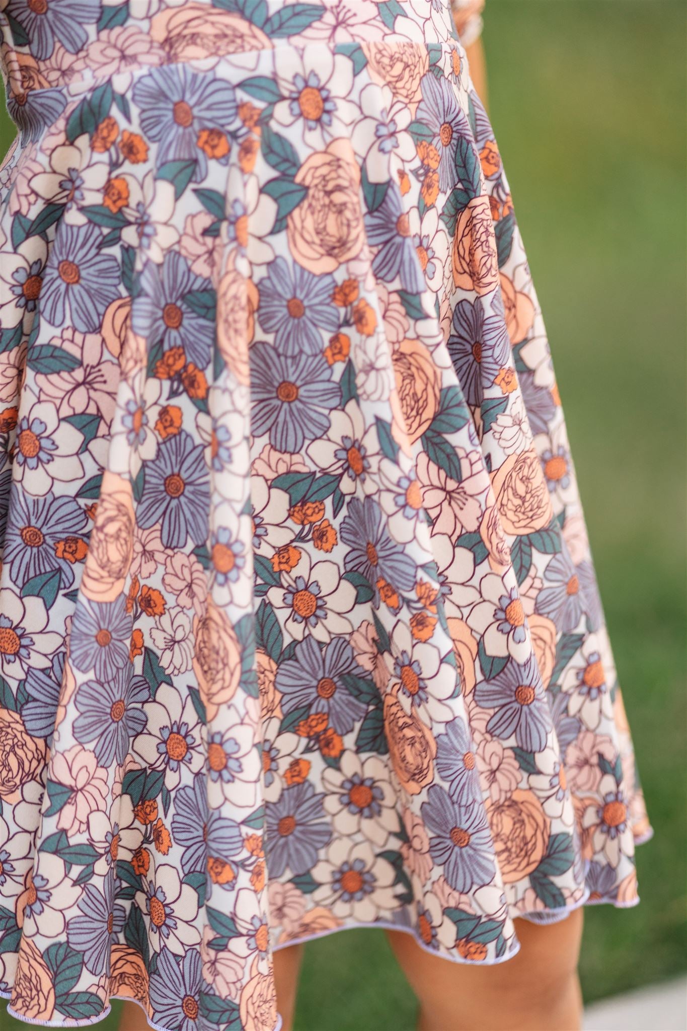 Back 2 School Puff Sleeve Twirl Dress