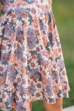 Back 2 School Puff Sleeve Twirl Dress