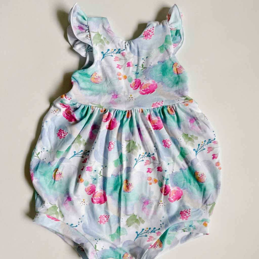 Floral Shorts Romper size 18/24M