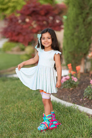 Summer Prints Flutter Sleeve Peplums