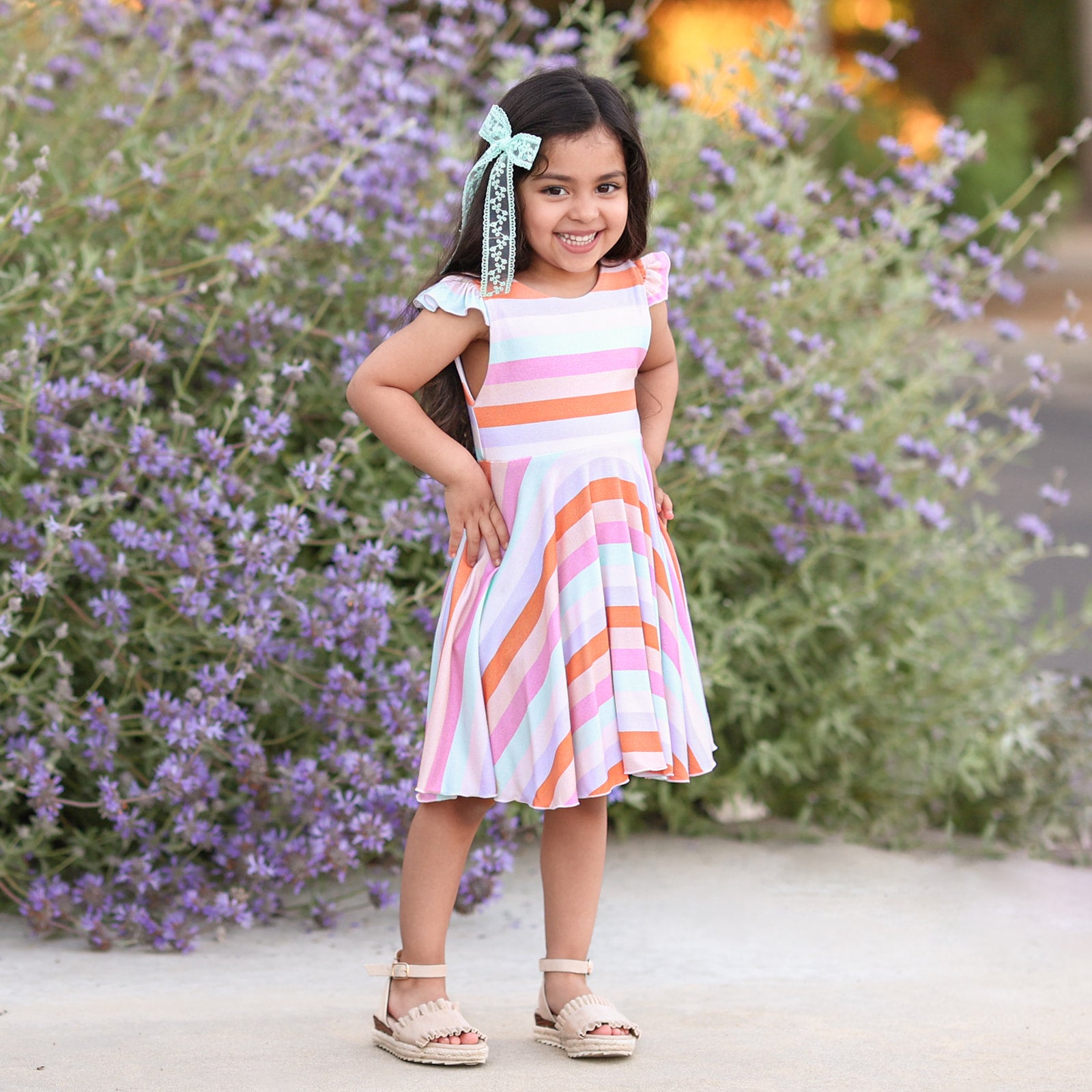 Summer Prints Flutter Twirl Dress