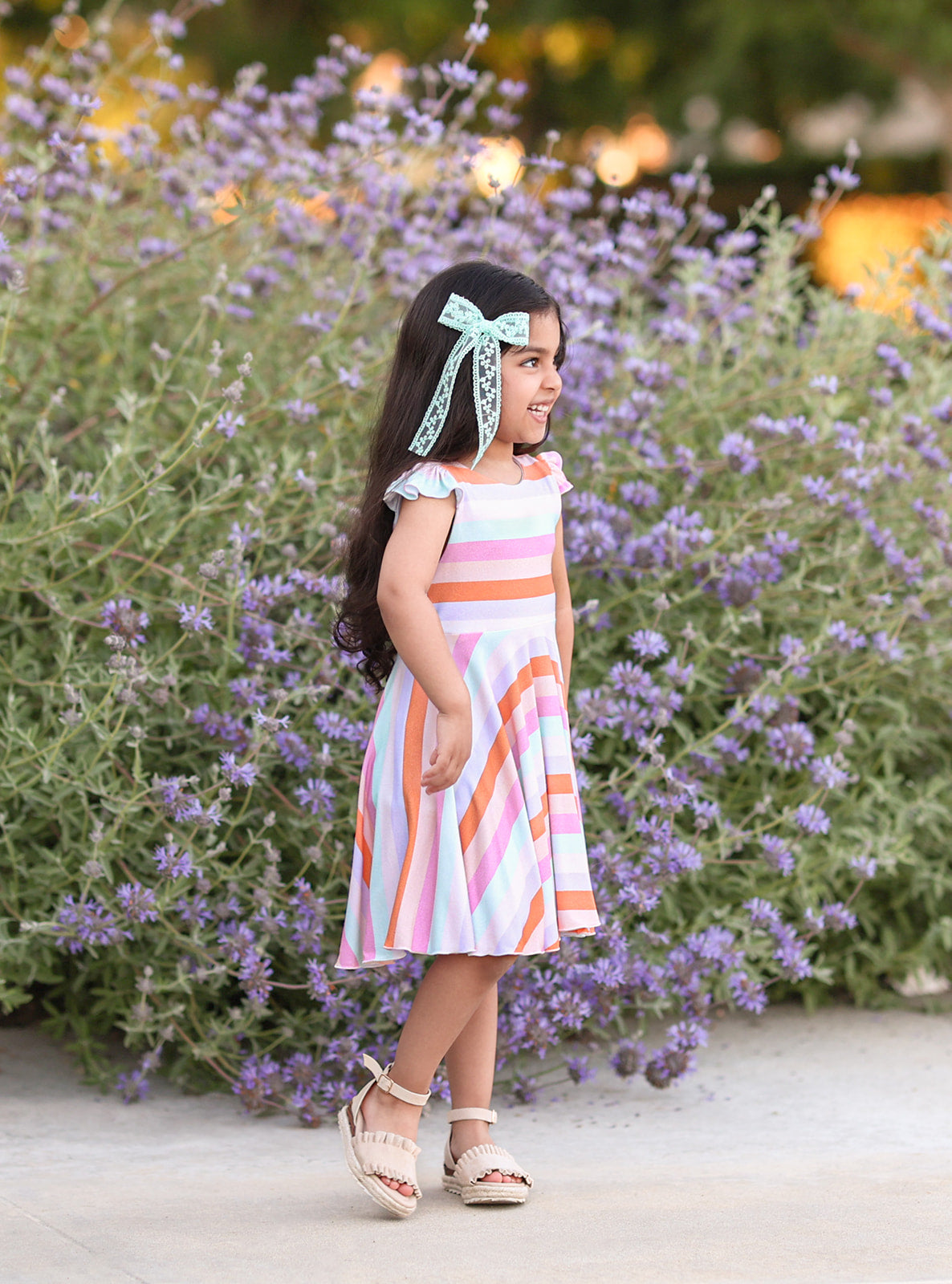 Summer Prints Flutter Twirl Dress