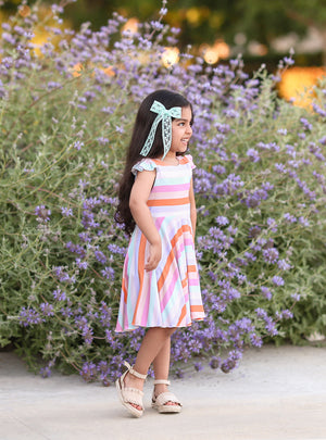 Summer Prints Flutter Twirl Dress