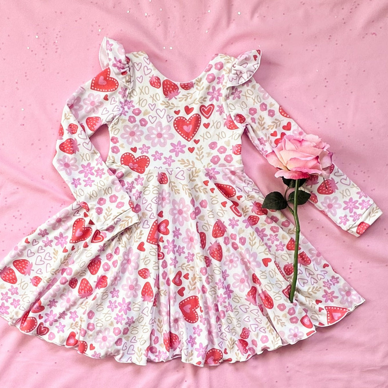 Valentine Flutter Twirl Dress