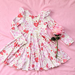 Valentine Flutter Twirl Dress