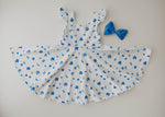 Dainty Blue Floral (3T dress only)