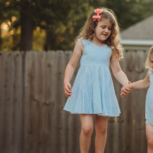 Flamingos Dress, Peplum or Blooms
