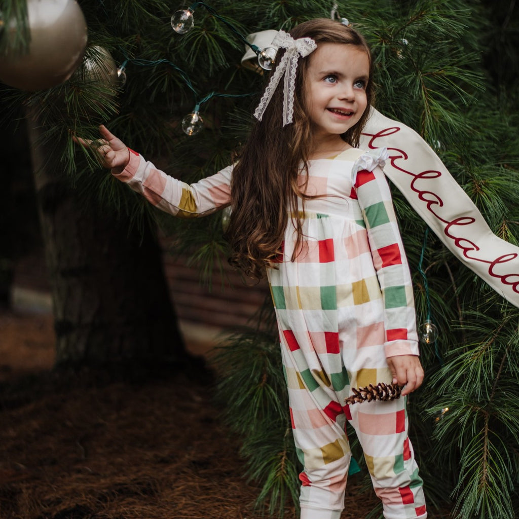 Joyful Gingham Romper